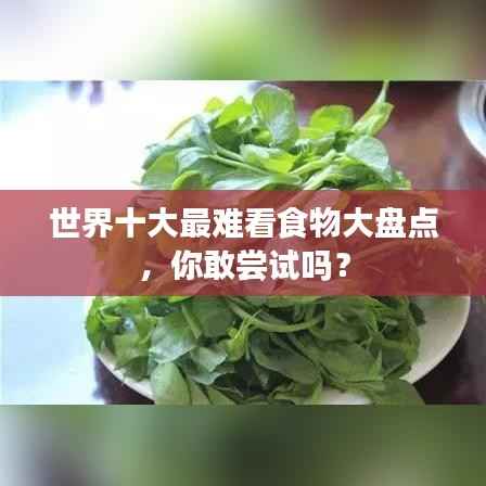 世界十大最难看食物大盘点,你敢尝试吗?